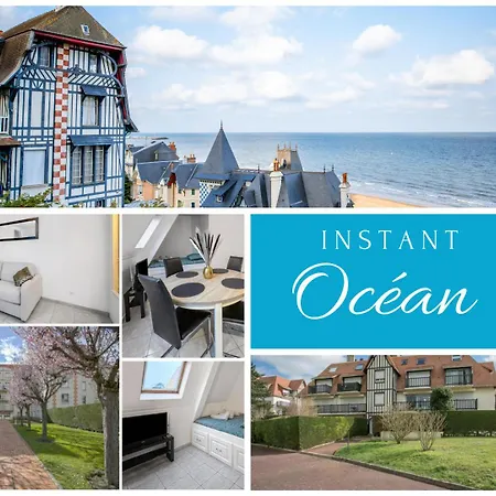 L'instant Ocean - Piscine, A Pied-esprit Cosy - Wifi - Stationnement Dans La Rue Apartmán Deauville